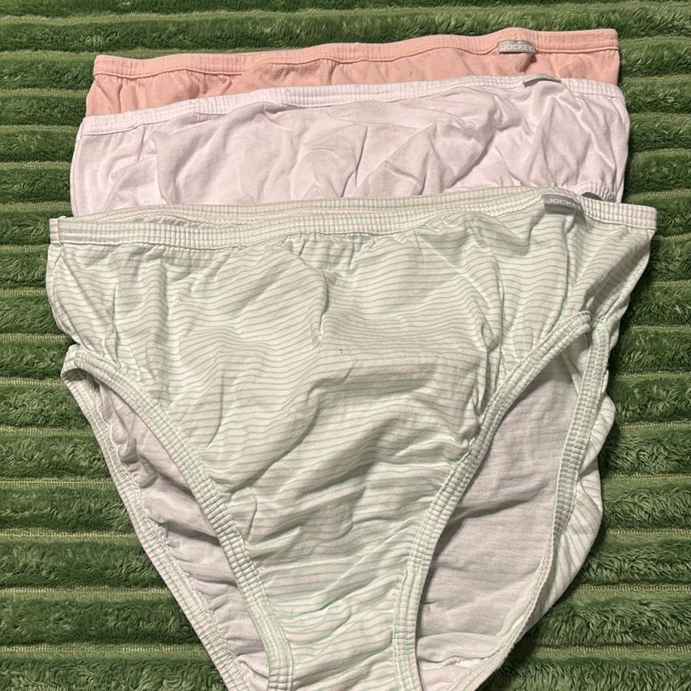 Jockey BUNDLE of three Size 9 panties washed/dried but never worn